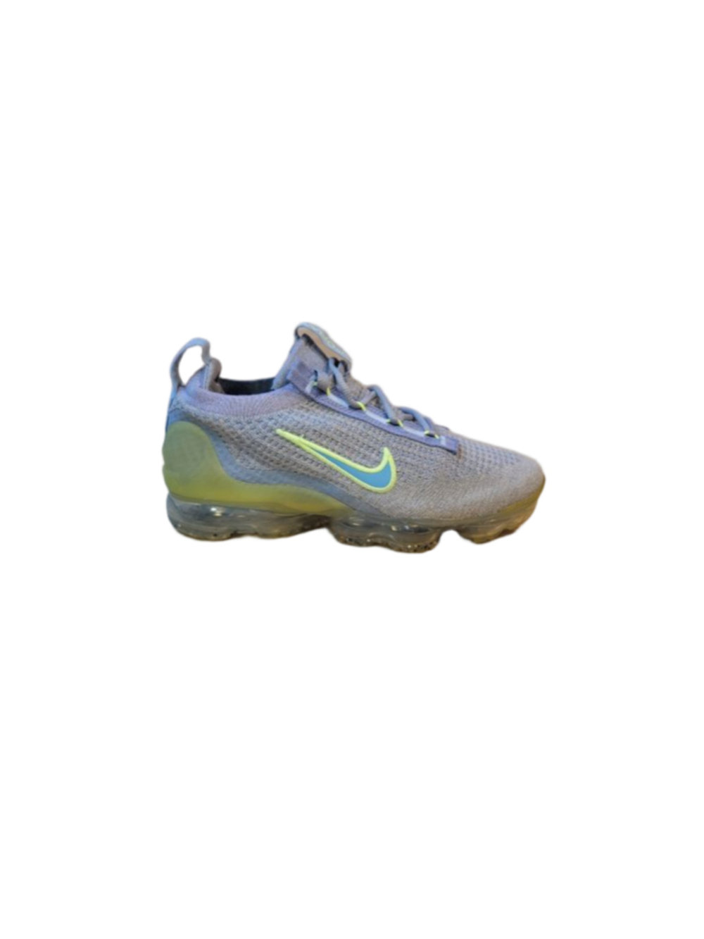 Nike Air VaporMax 2021 Flyknit 'Particle Grey Light Liquid Lime' Athletic Shoes
